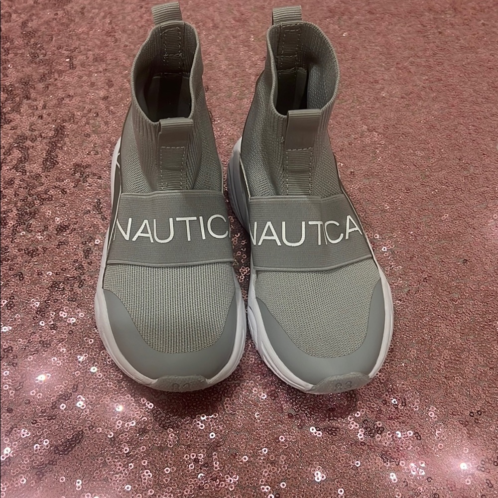 Nautica Gray Slip-On Sneakers